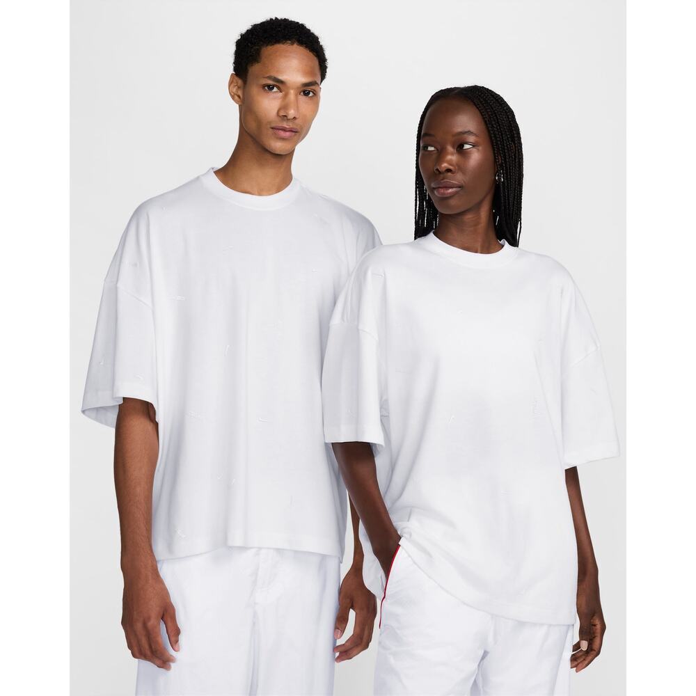 Nike x Jacquemus Logo Cotton T-Shirt White Women’s - Size: Medium